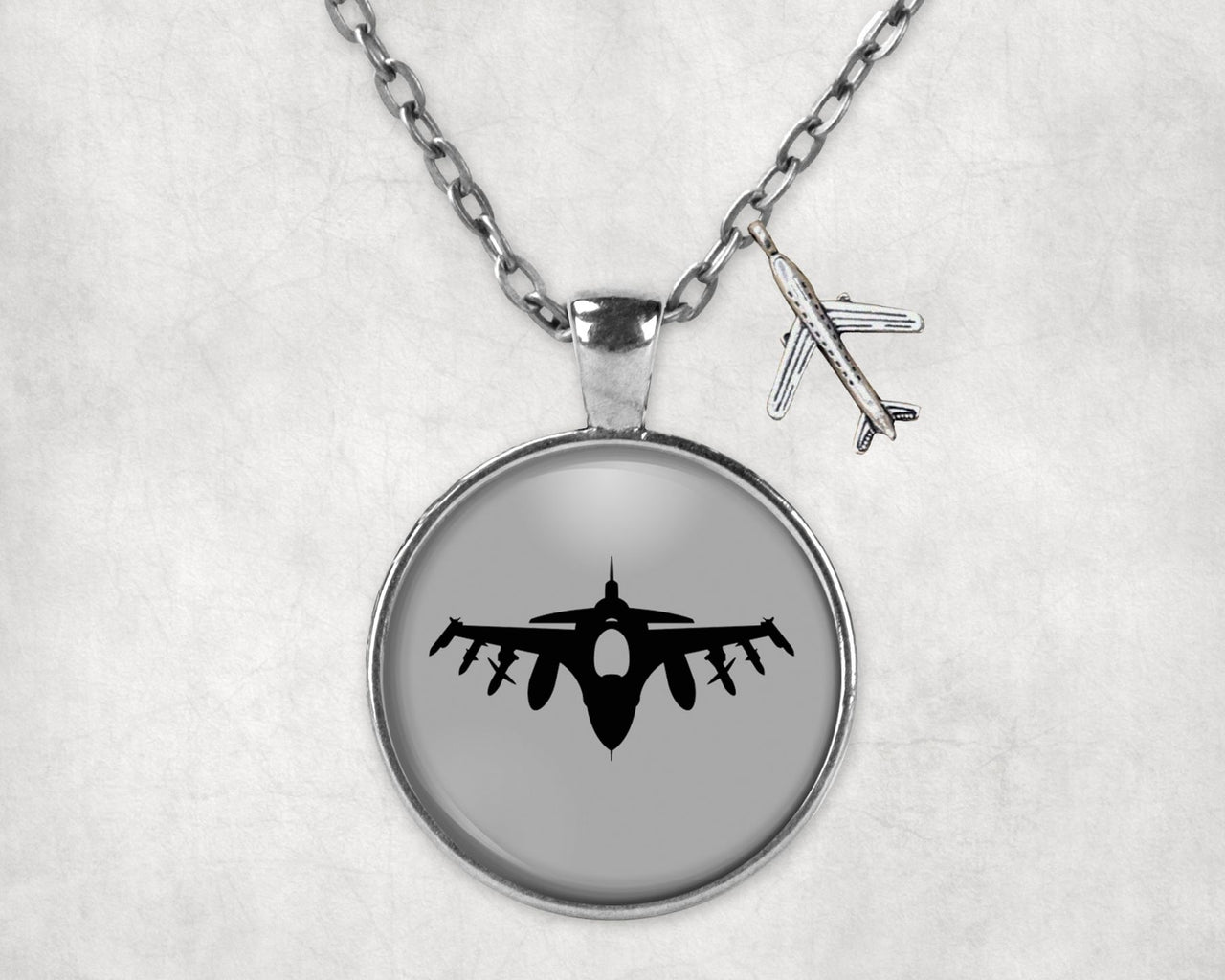 Fighter Jet 16 Silhouette Designed Necklaces