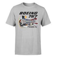 Thumbnail for Boeing 767 Engine (PW4000-94) Designed T-Shirts