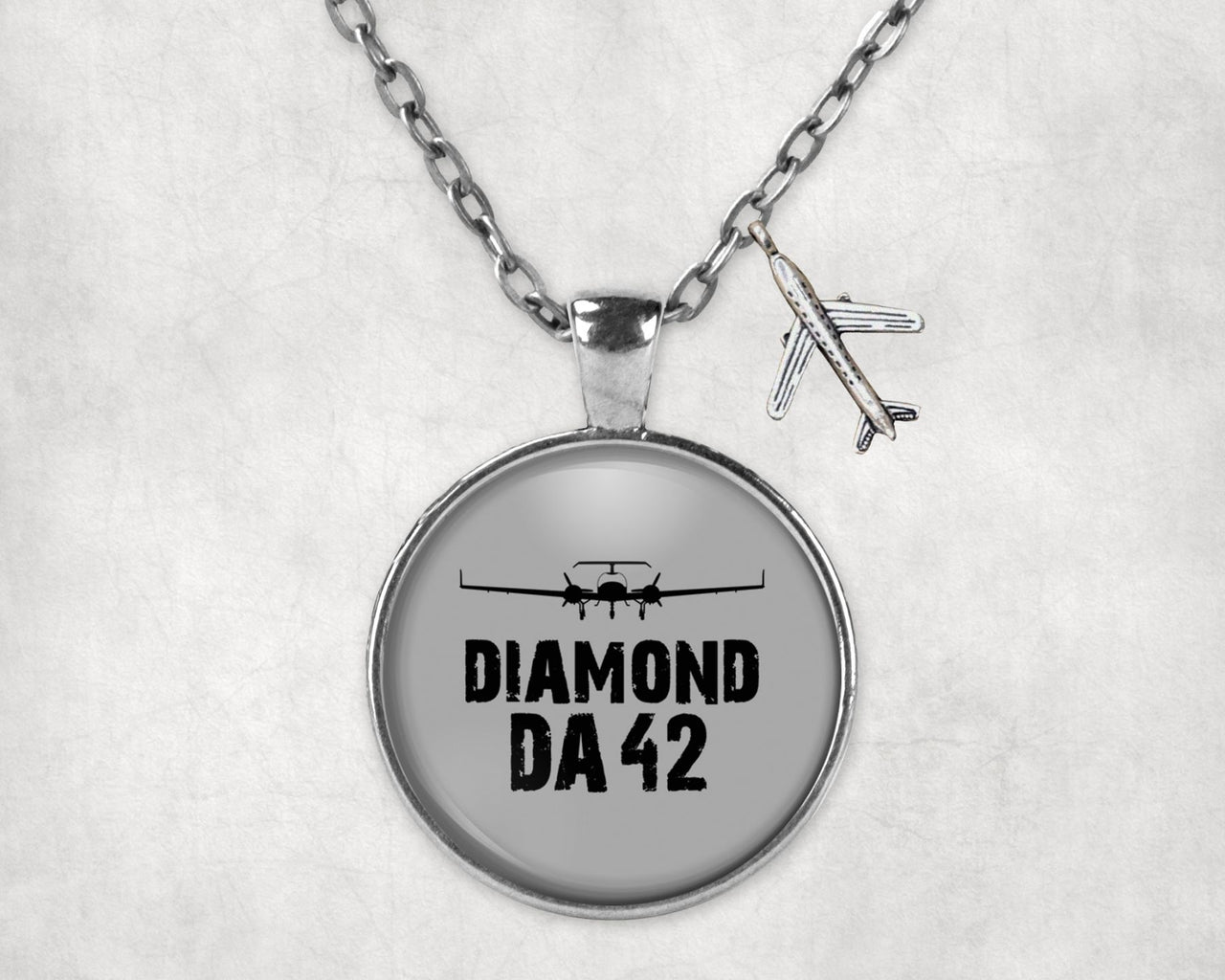 Diamond DA42 & Plane Designed Necklaces