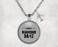Thumbnail for Diamond DA42 & Plane Designed Necklaces