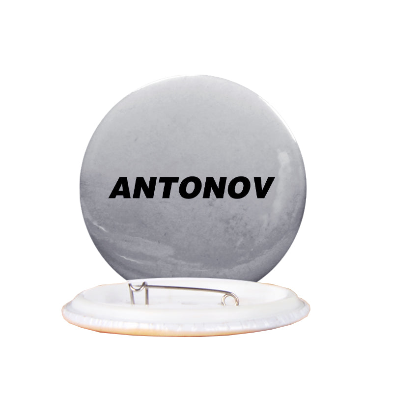 Antonov & Text Designed Pins