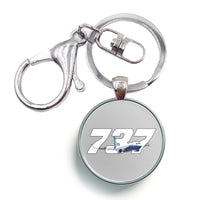 Thumbnail for Super Boeing 737 Designed Circle Key Chains