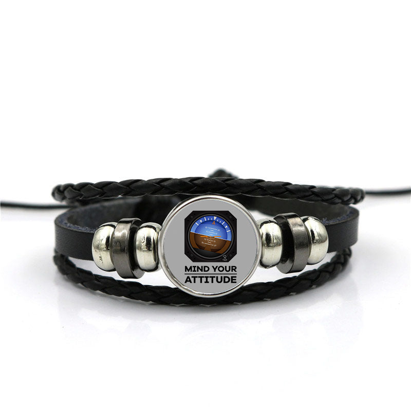 Mind Your Attitude Designed Leather Bracelets