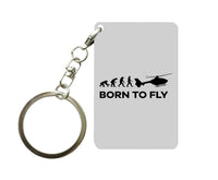 Thumbnail for Born To Fly Helicopter Designed Key Chains