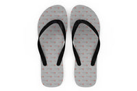 Thumbnail for Aviation Heartbeats Designed Slippers (Flip Flops)