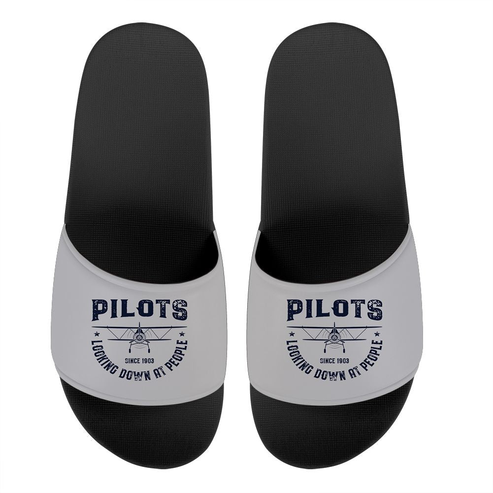 Pilots Looking Down at People Since 1903 Designed Sport Slippers