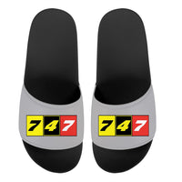 Thumbnail for Flat Colourful 747 Designed Sport Slippers