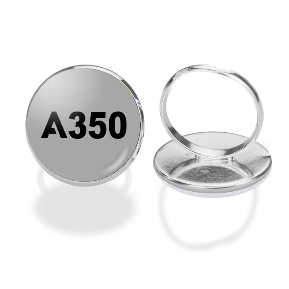 A350 Flat Text Designed Rings