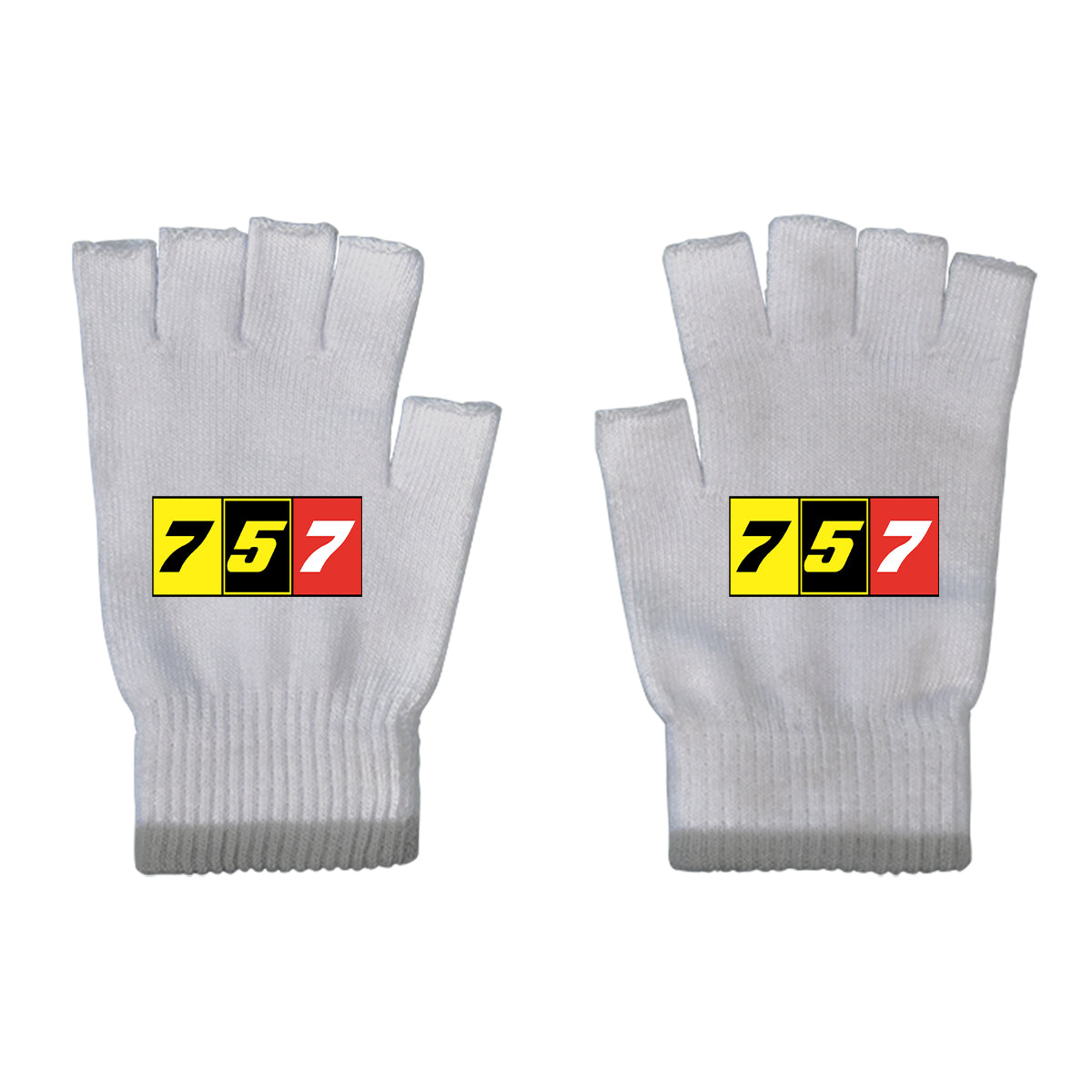 Flat Colourful 757 Designed Cut Gloves