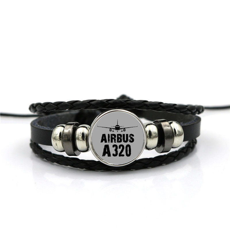 Airbus A320 & Plane Designed Leather Bracelets