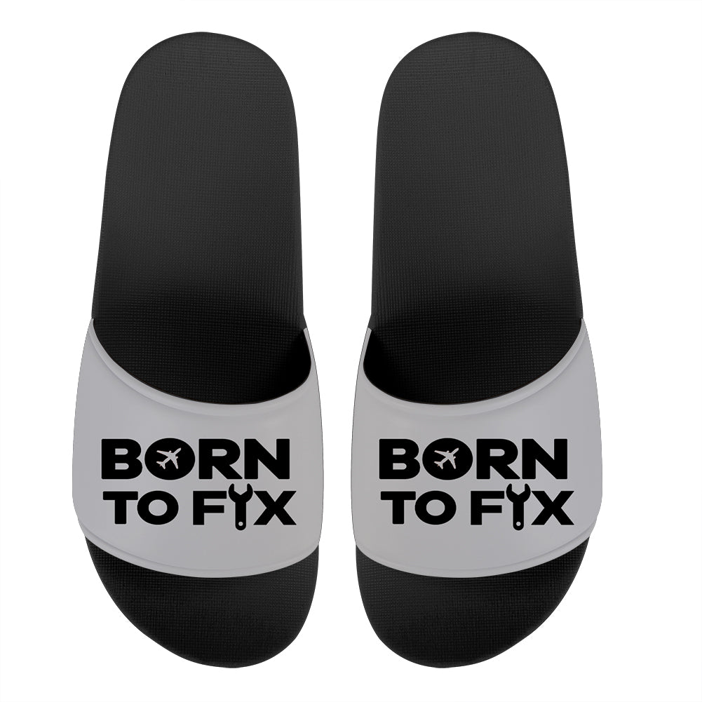 Born To Fix Airplanes Designed Sport Slippers