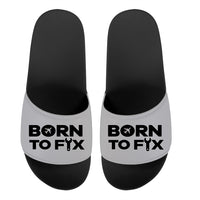 Thumbnail for Born To Fix Airplanes Designed Sport Slippers