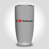 Thumbnail for I Love Embraer Designed Tumbler Travel Mugs