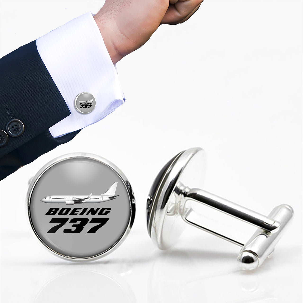 The Boeing 737 Designed Cuff Links