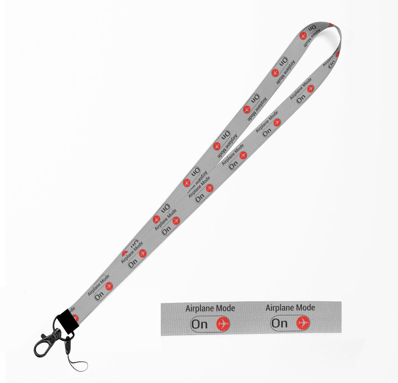 Airplane Mode On Designed Lanyard & ID Holders