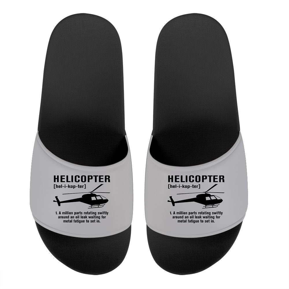 Helicopter [Noun] Designed Sport Slippers
