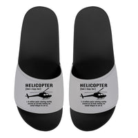 Thumbnail for Helicopter [Noun] Designed Sport Slippers