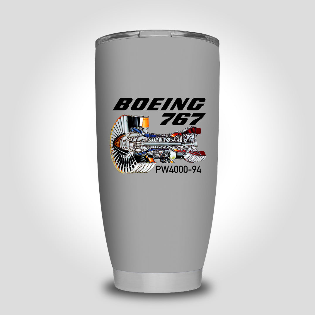 Boeing 767 Engine (PW4000-94) Designed Tumbler Travel Mugs