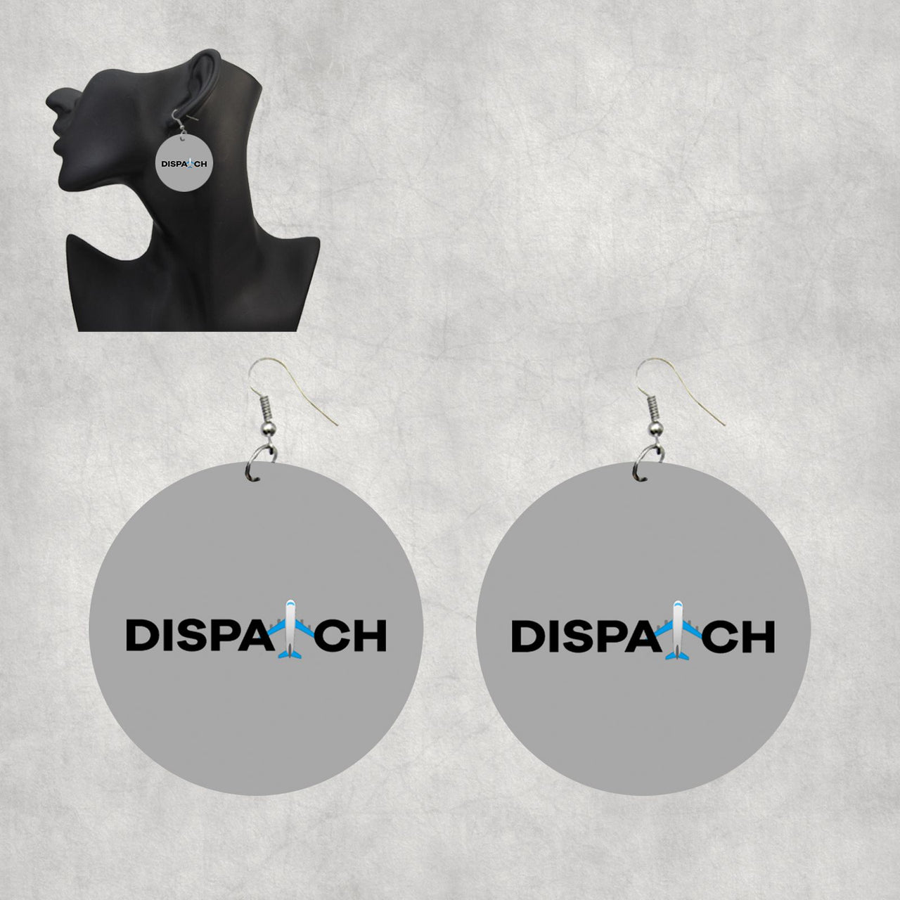 Dispatch Designed Wooden Drop Earrings