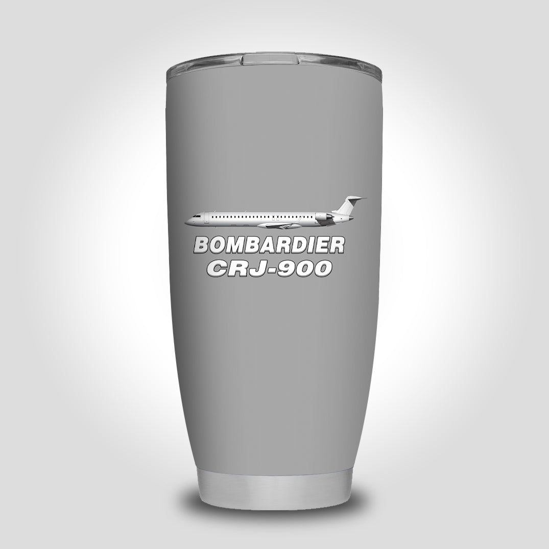 Bombardier CRJ-900 Designed Tumbler Travel Mugs