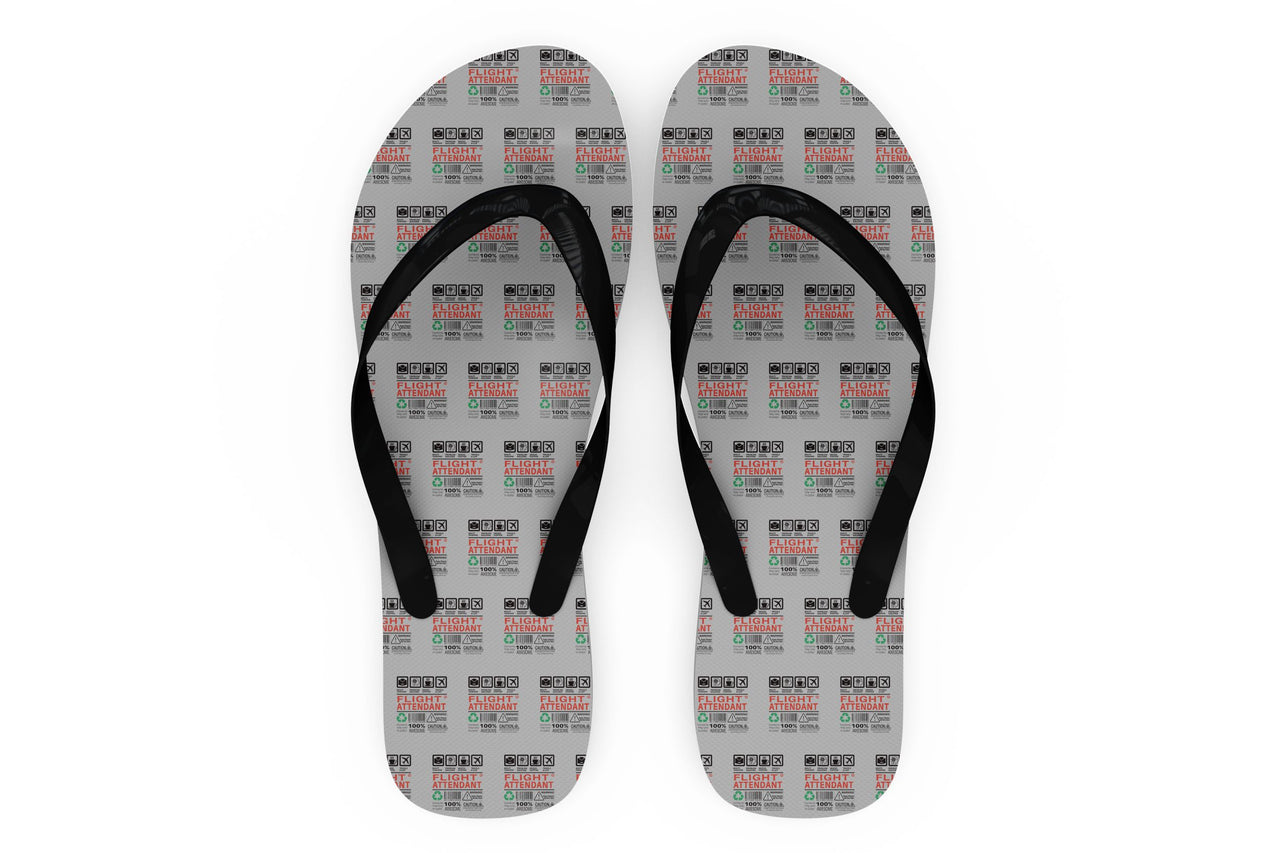 Flight Attendant Label Designed Slippers (Flip Flops)