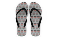 Thumbnail for Flight Attendant Label Designed Slippers (Flip Flops)