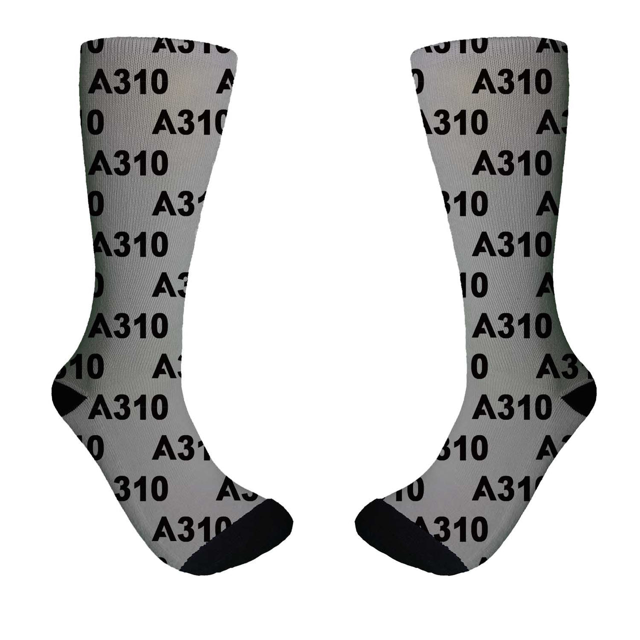 A310 Flat Text Designed Socks