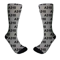 Thumbnail for A310 Flat Text Designed Socks