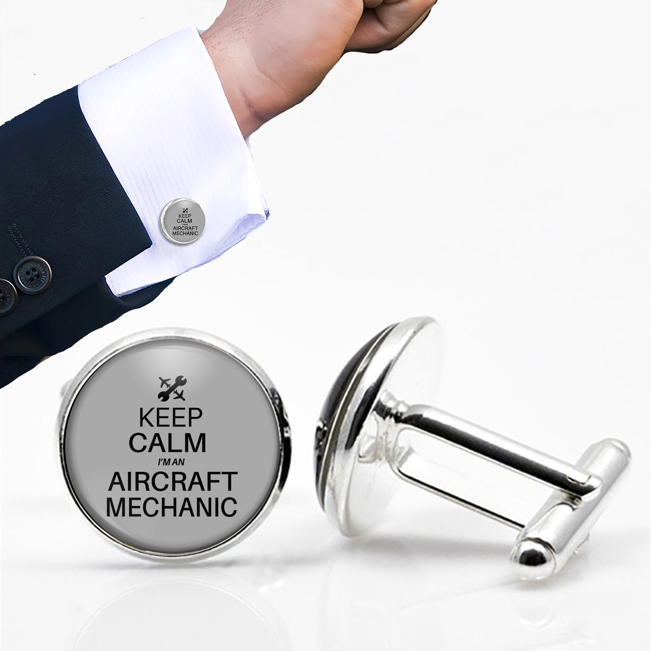 Aircraft Mechanic Designed Cuff Links