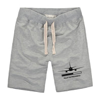 Thumbnail for Pilot In Progress Designed Cotton Shorts