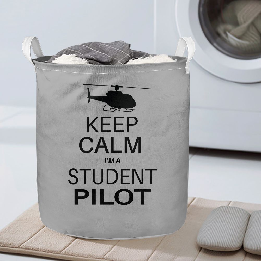 Student Pilot (Helicopter) Designed Laundry Baskets