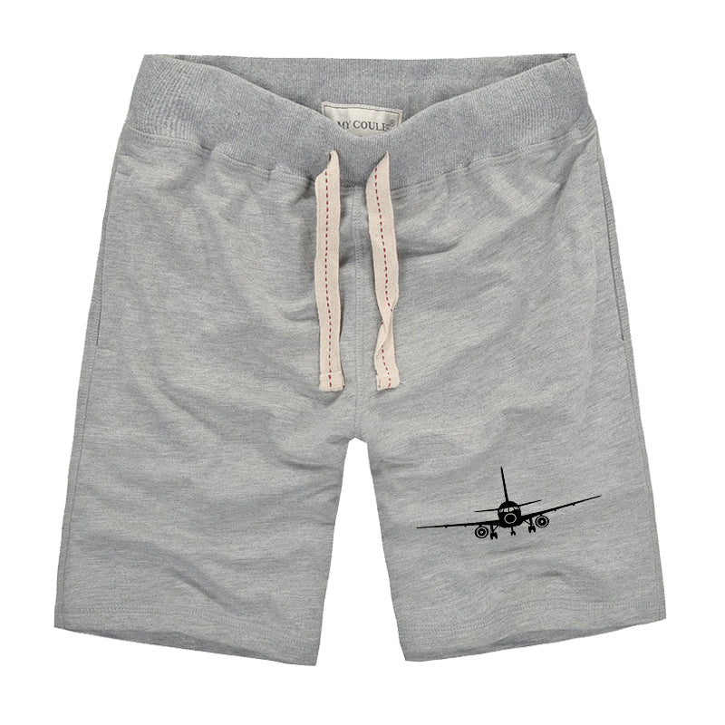 Sukhoi Superjet 100 Silhouette Designed Cotton Shorts