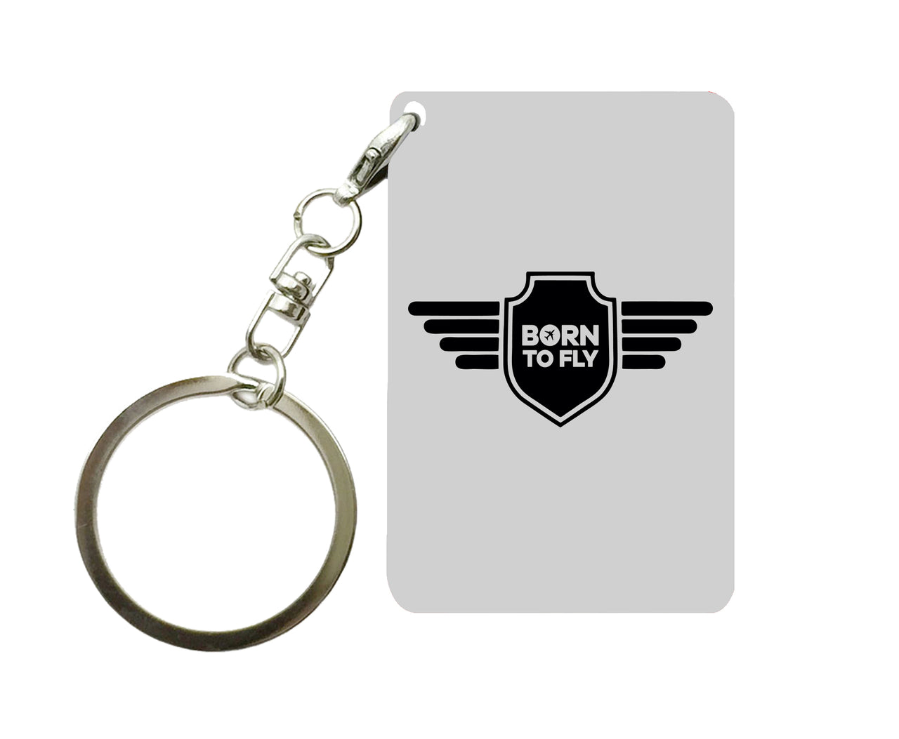 Born To Fly & Badge Designed Key Chains