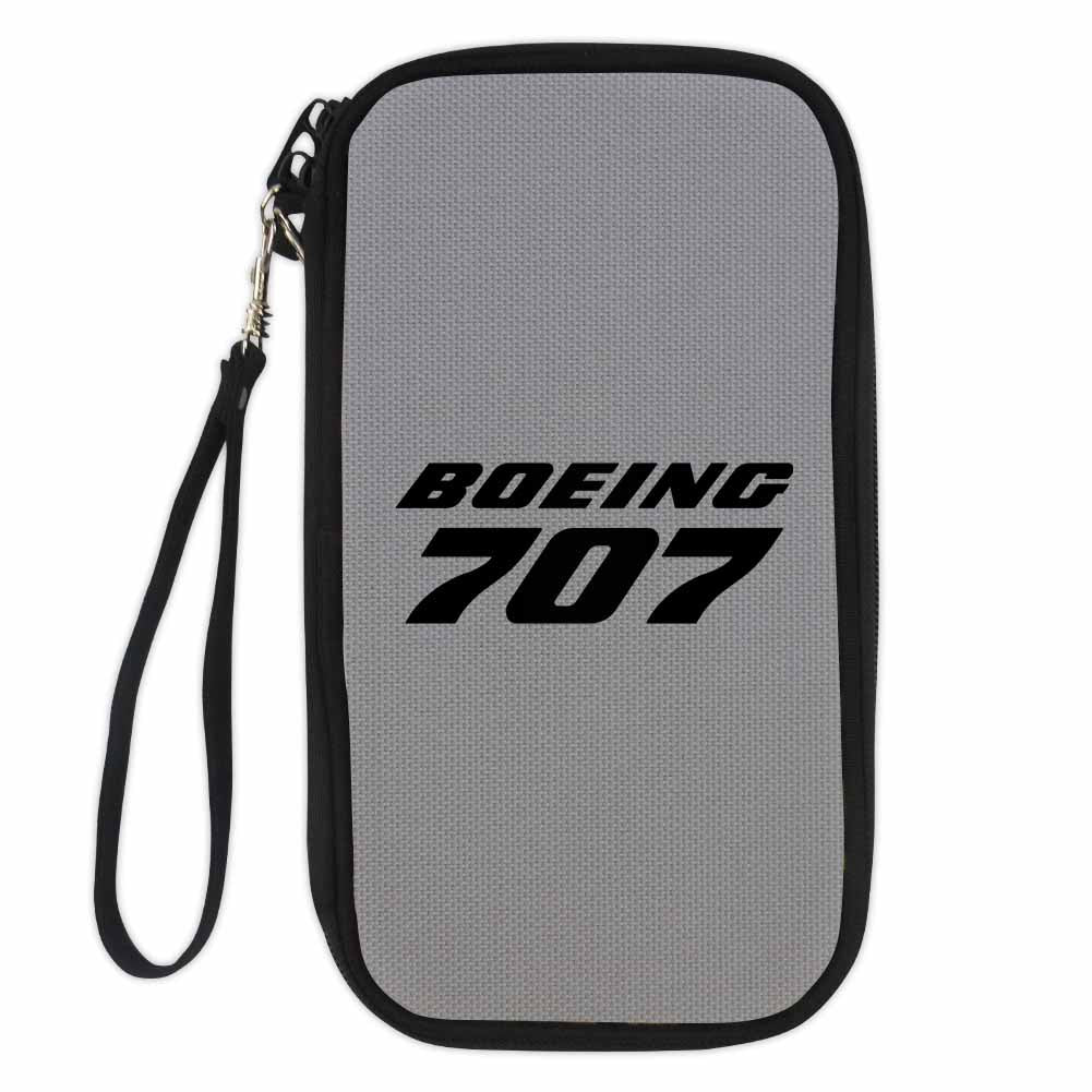 Boeing 707 & Text Designed Travel Cases & Wallets