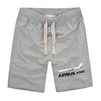 Thumbnail for The Airbus A340 Designed Cotton Shorts