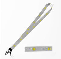 Thumbnail for Pilot & Stripes (4 Lines) Designed Lanyard & ID Holders