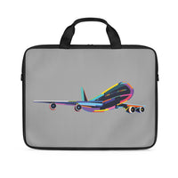 Thumbnail for Multicolor Airplane Designed Laptop & Tablet Bags