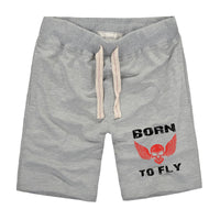 Thumbnail for Born To Fly SKELETON Designed Cotton Shorts