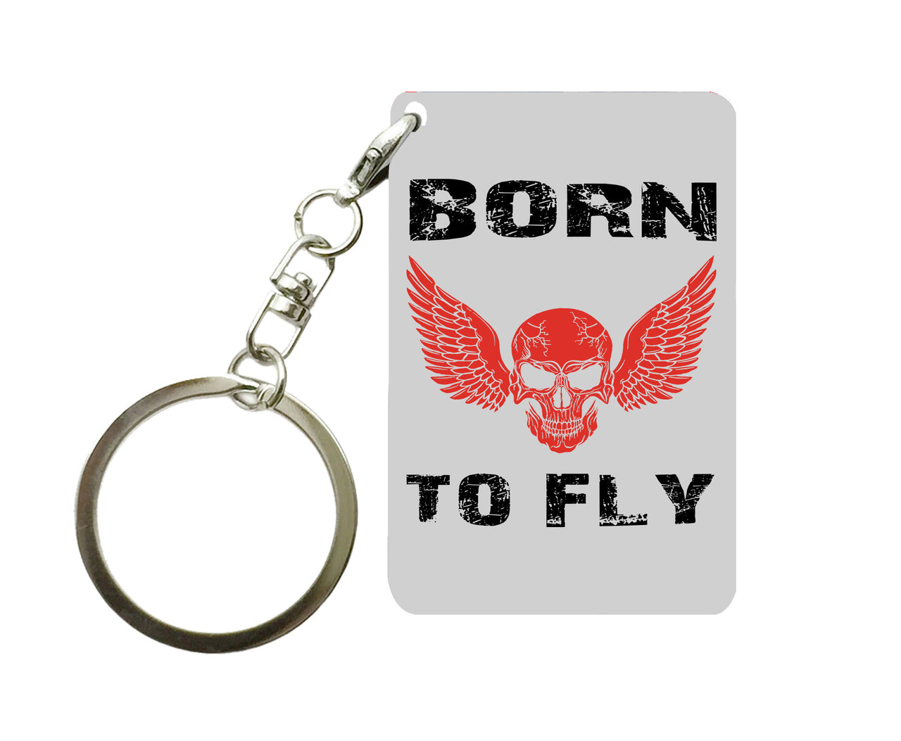 Born To Fly SKELETON Designed Key Chains