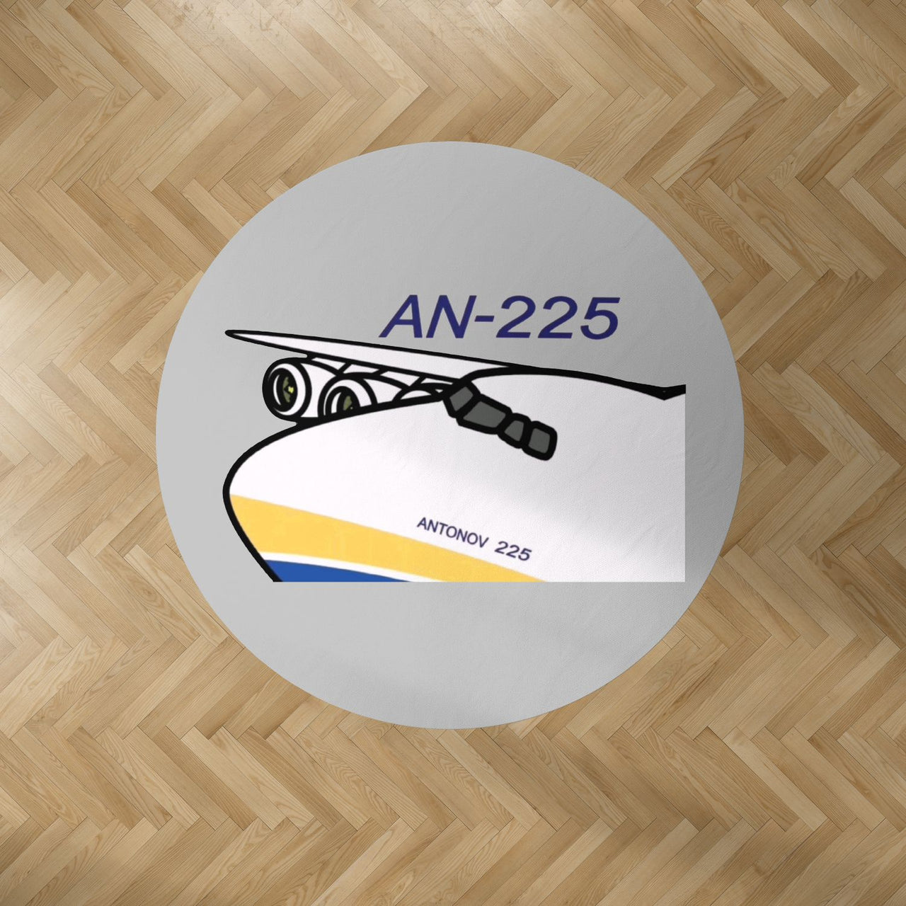 Antonov AN-225 (11) Designed Carpet & Floor Mats (Round)