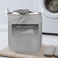 Thumbnail for Airbus A350XWB & Dots Designed Laundry Baskets