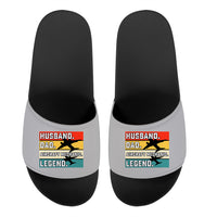 Thumbnail for Husband & Dad & Aircraft Mechanic & Legend Designed Sport Slippers