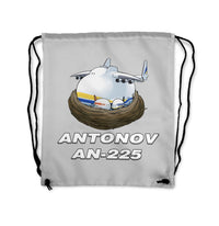 Thumbnail for Antonov AN-225 (22) Designed Drawstring Bags