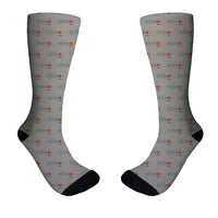 Thumbnail for Aviation Heartbeats Designed Socks