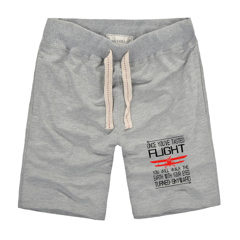 Once You've Tasted Flight Designed Cotton Shorts