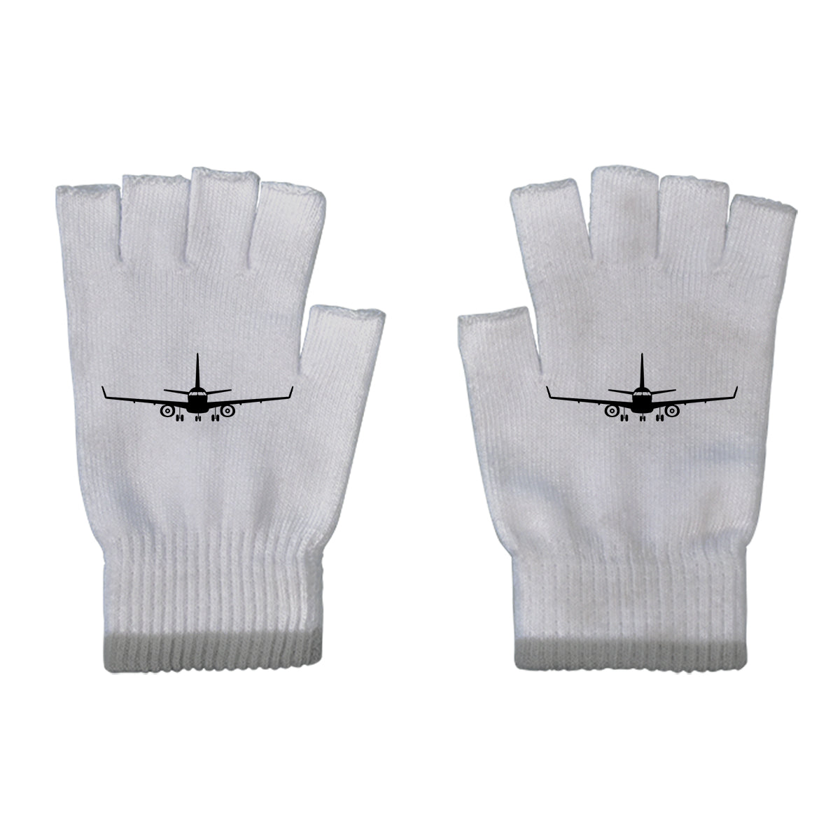 Embraer E-190 Silhouette Plane Designed Cut Gloves