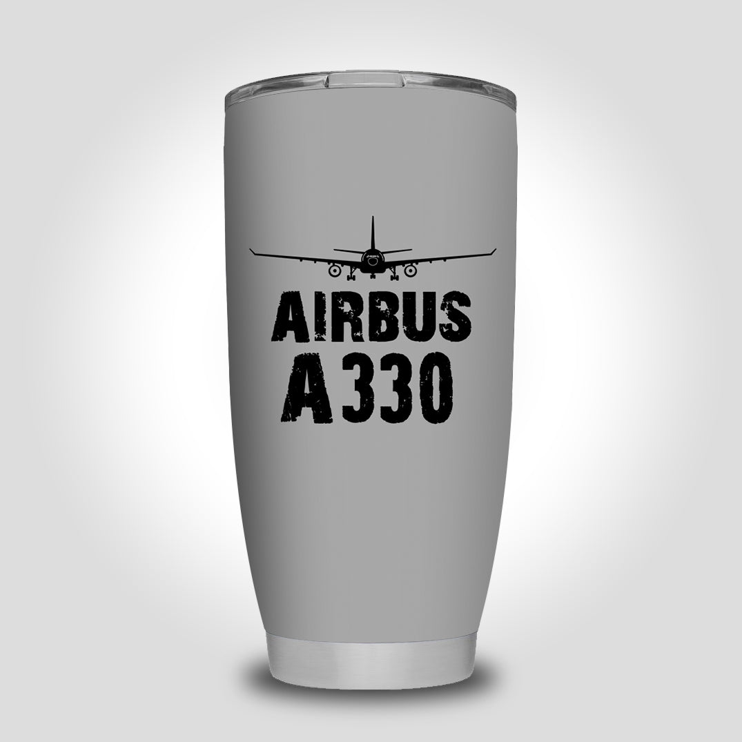 Airbus A330 & Plane Designed Tumbler Travel Mugs