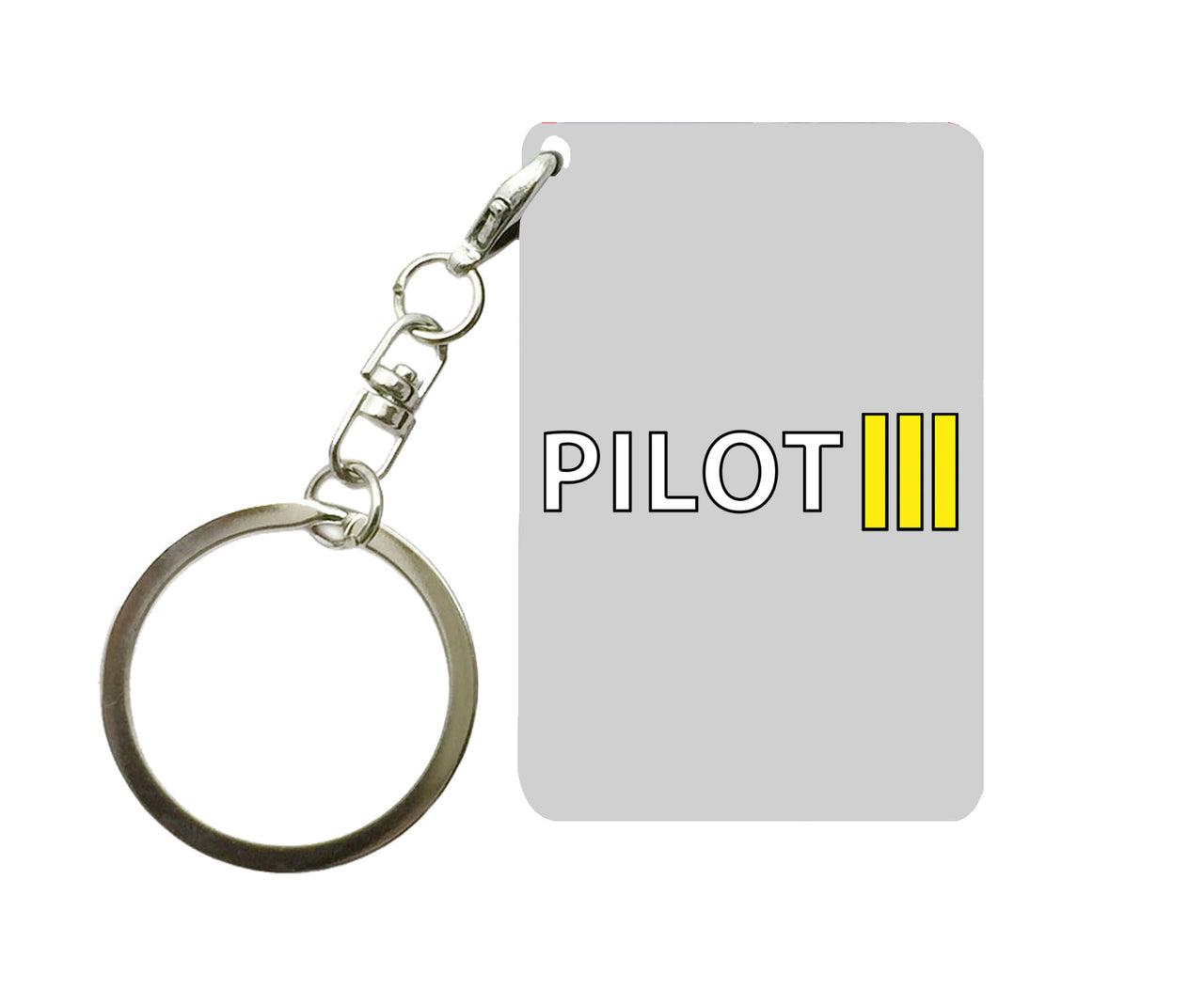 Pilot & Stripes (3 Lines) Designed Key Chains