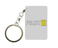 Thumbnail for Pilot & Stripes (3 Lines) Designed Key Chains
