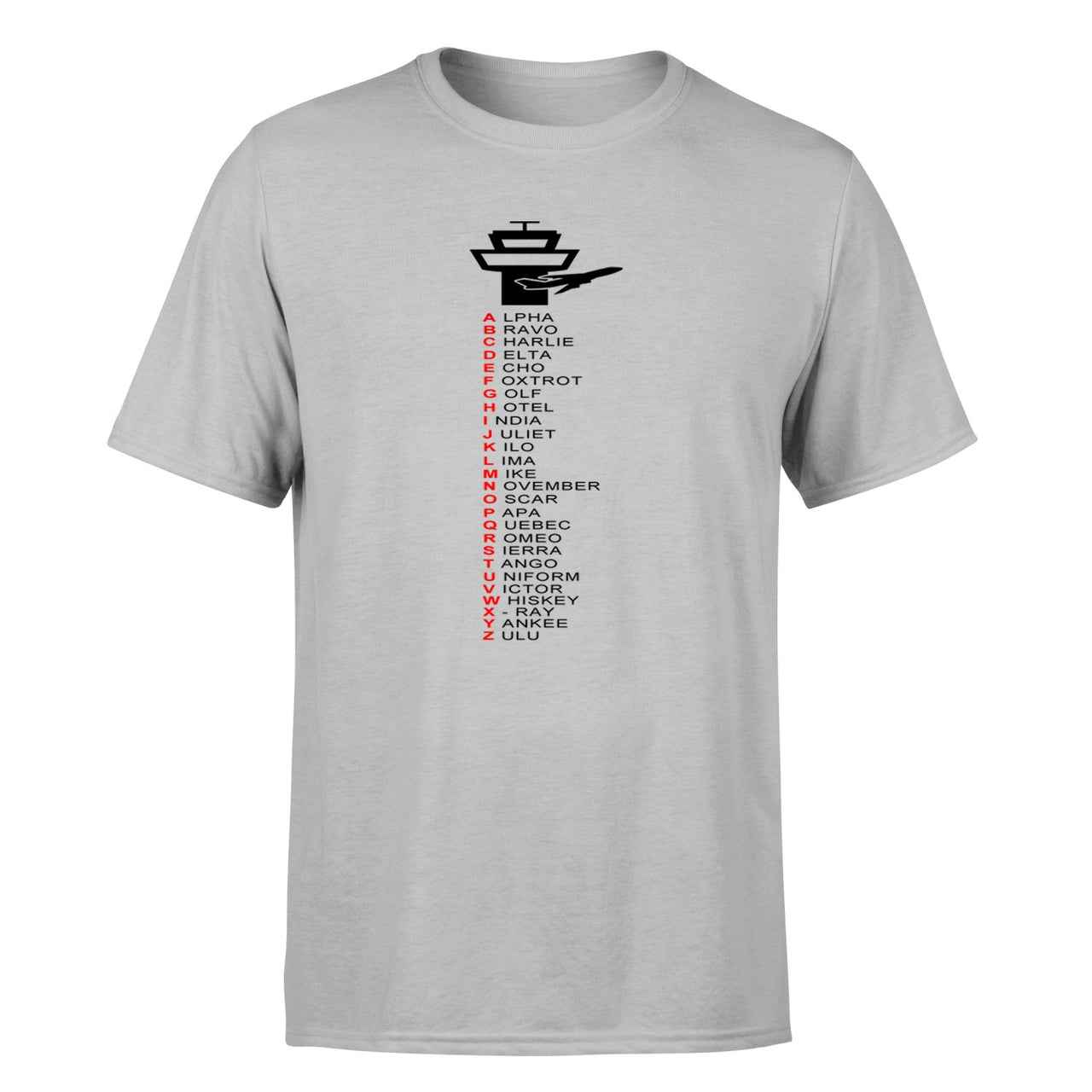 Aviation Alphabet Designed T-Shirts